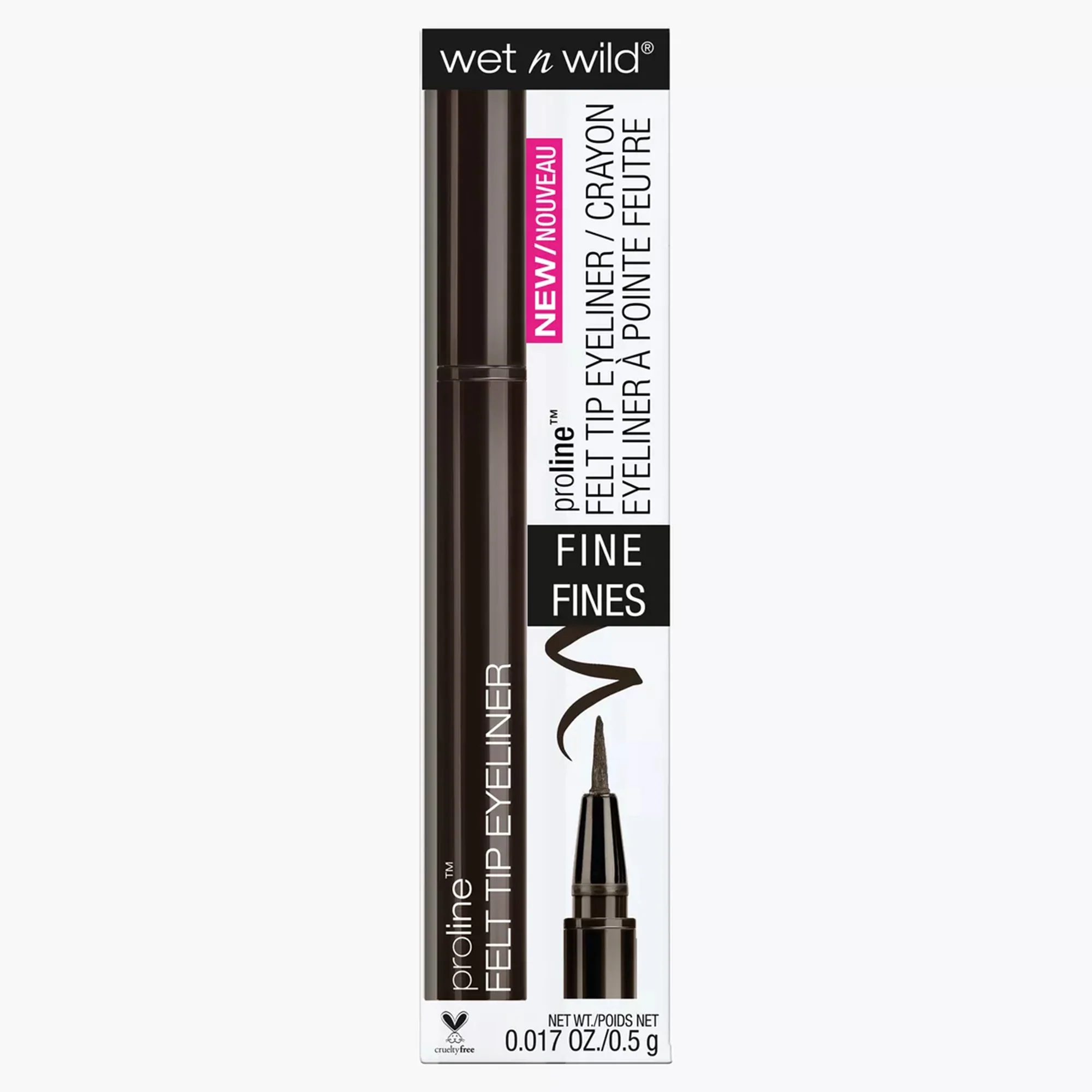 4049775587626 Wet N Wild Proline Felt Tip Eyeliner Dark Brown - Image 1