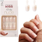 Kiss Salon Acrylic Nude French Nails, 28 Pieces