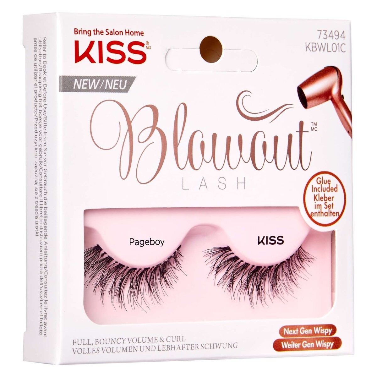 Kiss_BlowoutLash_KBWL01C_Package_Leftside_731509734942_May.21.20 Kiss Blowout Lash Pageboy Eyelash - Image 1