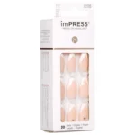 Kiss imPRESS So French Medium Colour Nails, 30 Pieces